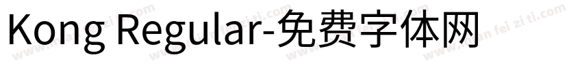 Kong Regular字体转换